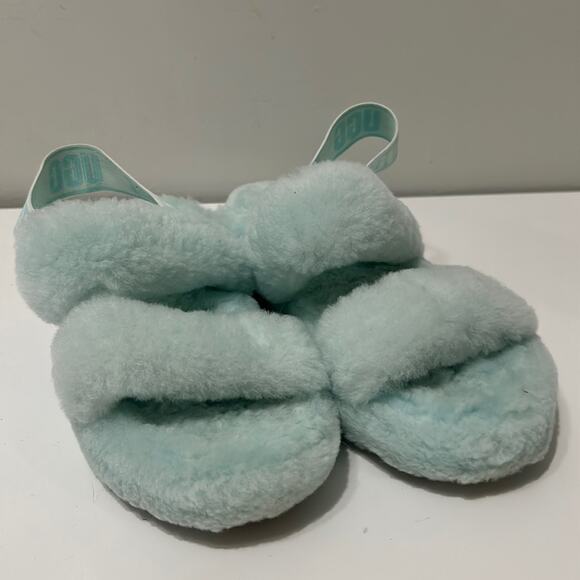 UGG Shoes - Ugg Mint Green Slippers Size 8 Excellent Condition